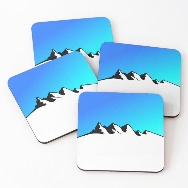 Item preview, Snowy Serenity: Minimalist Mountain Landscape designed and sold by RiciPaneto.