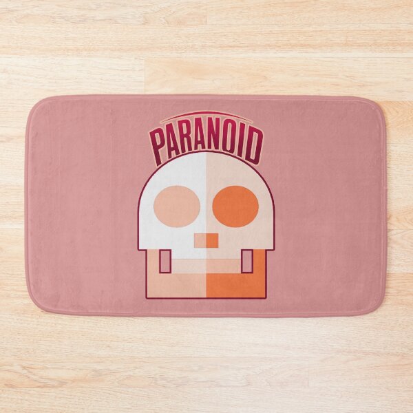Item preview, Paranoid. Orange skull designed and sold by NickTaroDesign.