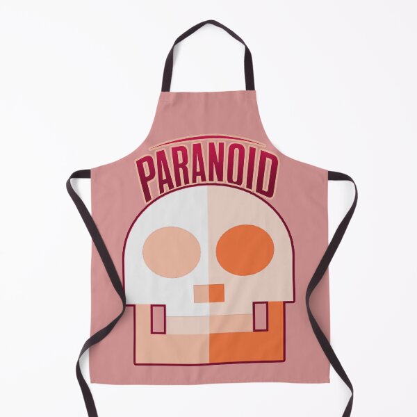 Item preview, Paranoid. Orange skull designed and sold by NickTaroDesign.