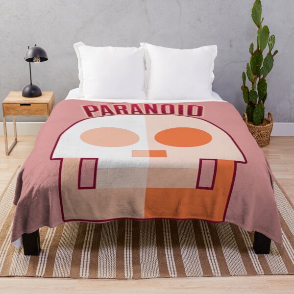 Item preview, Paranoid. Orange skull designed and sold by NickTaroDesign.