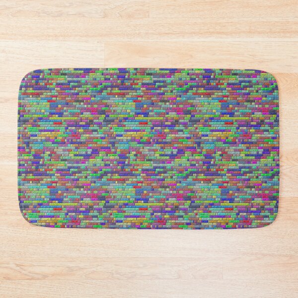 Item preview, 3D Tiny Rainbow Brick Texture Pattern designed and sold by TheRulerofEarth.