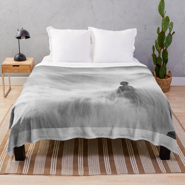 Item preview, Folkestone Mermaid in storm, black and white designed and sold by rogerstanger.