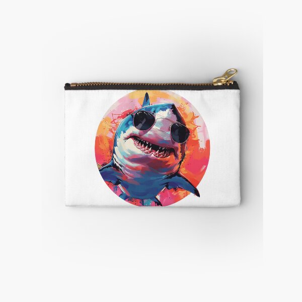 Item preview, Shark in Sunglasses Aloha Retro Hawaii Beach Jawsome  designed and sold by ArtFromBeyond.