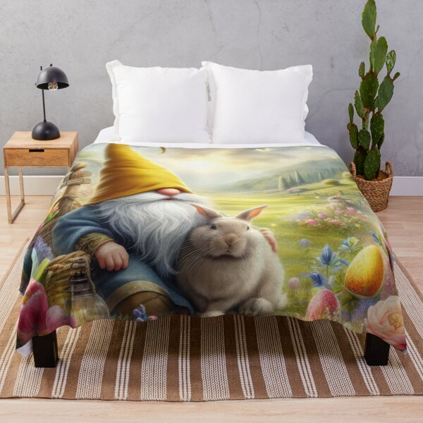 Item preview, Easter gnome with rabbit easter landscape designed and sold by Expressions-Sel.