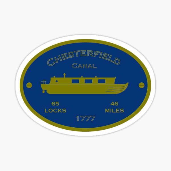 Item preview, Chesterfield Canal (blue) designed and sold by canal-arts.