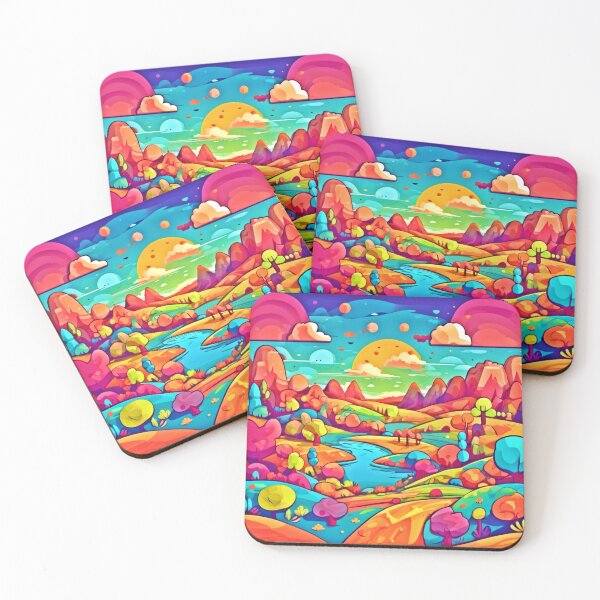 Item preview, Colorful Cartoon World designed and sold by Health And Fitness Posts e-Store.