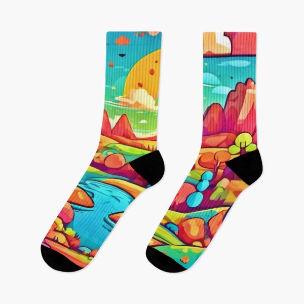 Item preview, Colorful Cartoon World designed and sold by Health And Fitness Posts e-Store.