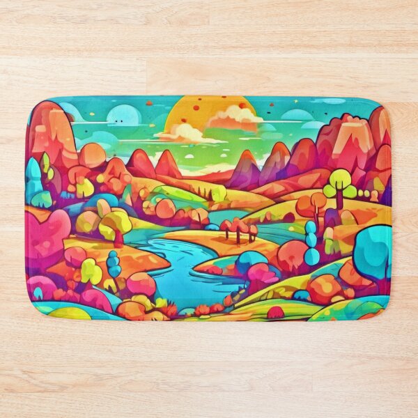 Item preview, Colorful Cartoon World designed and sold by Health And Fitness Posts e-Store.