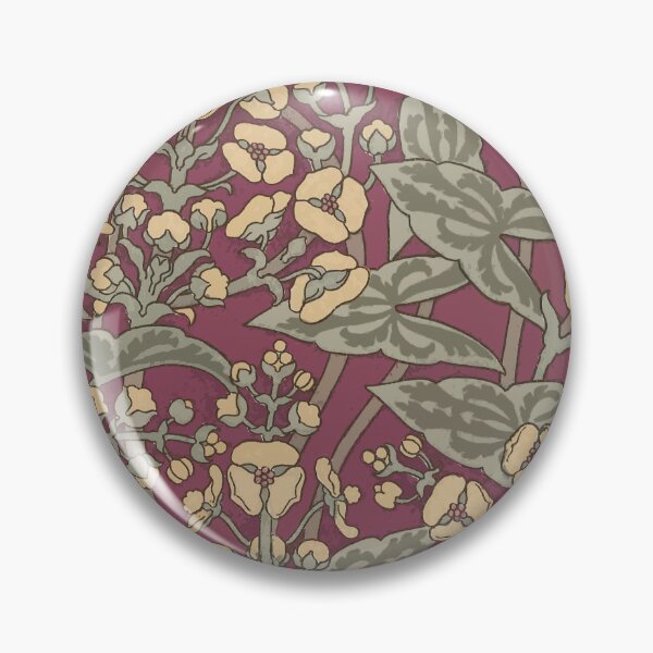 Item preview, Art Nouveau Arrowhead Plant Pattern Dark Background designed and sold by newnouveau.