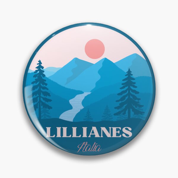 Item preview, Lillianes Italia minimalist landscape badge  designed and sold by InvestingRoad.