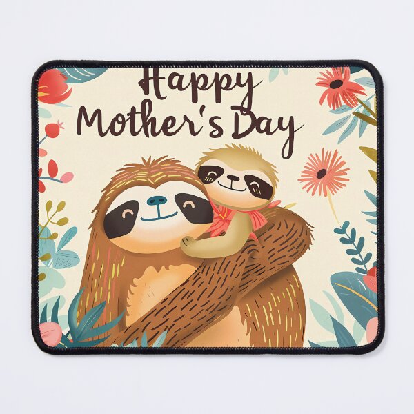 Item preview, Happy Mother's Day Sloth designed and sold by PawPrintStyles.