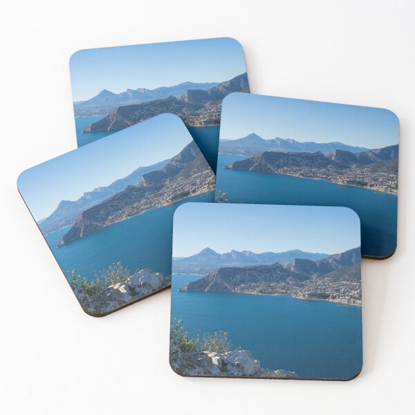 Item preview, Rocks and blue mountains on the Mediterranean coast in Calpe designed and sold by Adriana Mueller.