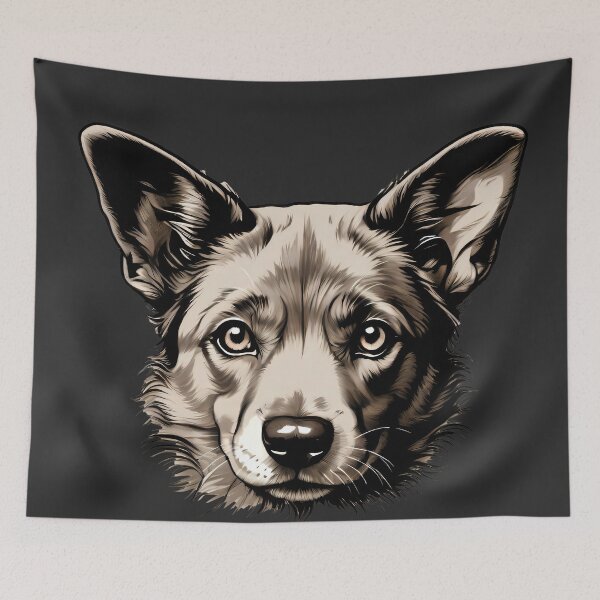 Item preview, Unique Dog Portraits | Detailed Canine Artwork designed and sold by yeekazar.