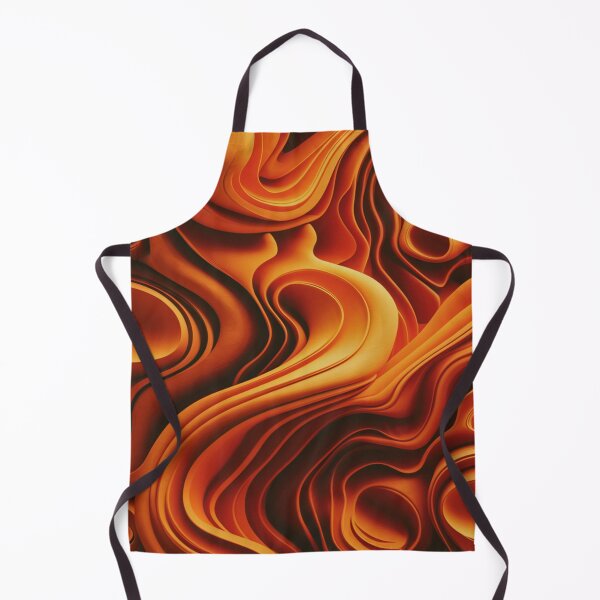 Item preview, Orange Irregular Organic Lines Seamless Pattern - Abstract Art Gift designed and sold by asbno19.
