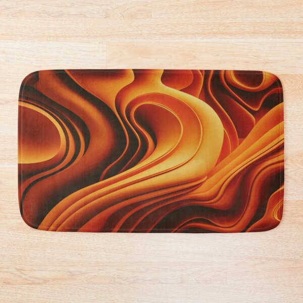 Item preview, Orange Irregular Organic Lines Seamless Pattern - Abstract Art Gift designed and sold by asbno19.