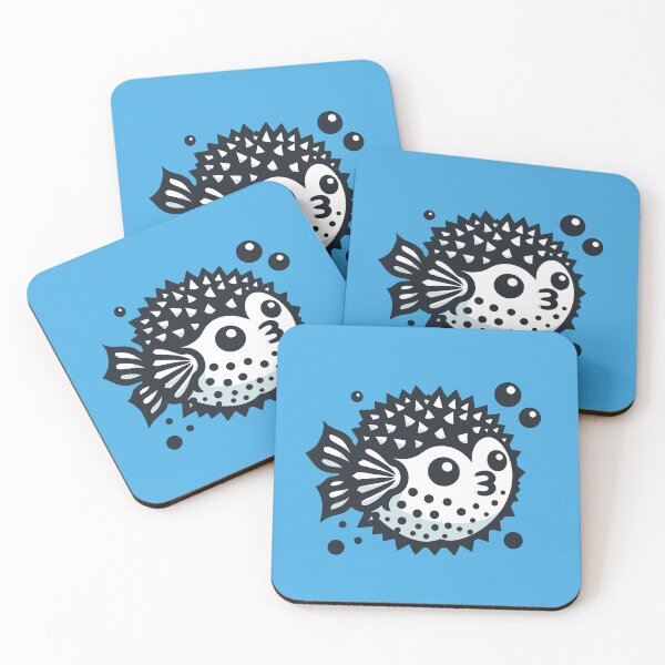 Item preview, Pufferfish Illustration designed and sold by TaruHonu.