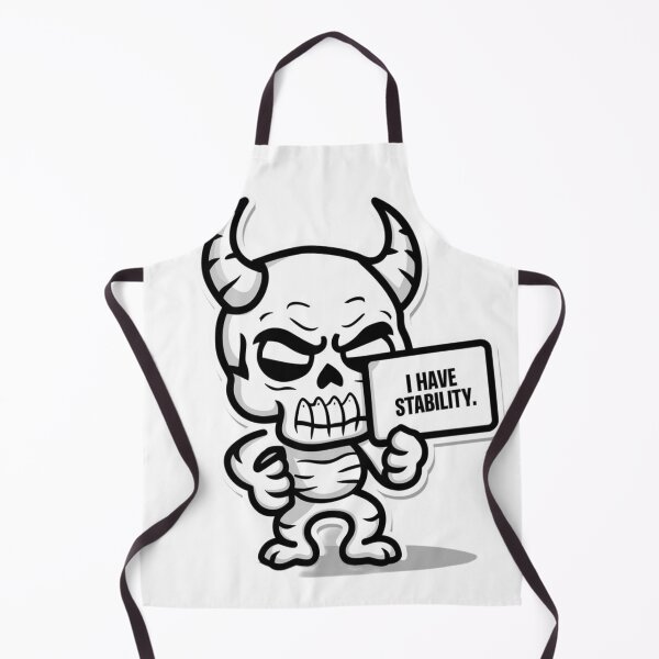 Item preview, Comical Stability: Horned Cartoon Skeleton saying i have stability designed and sold by MrDarkRealm.