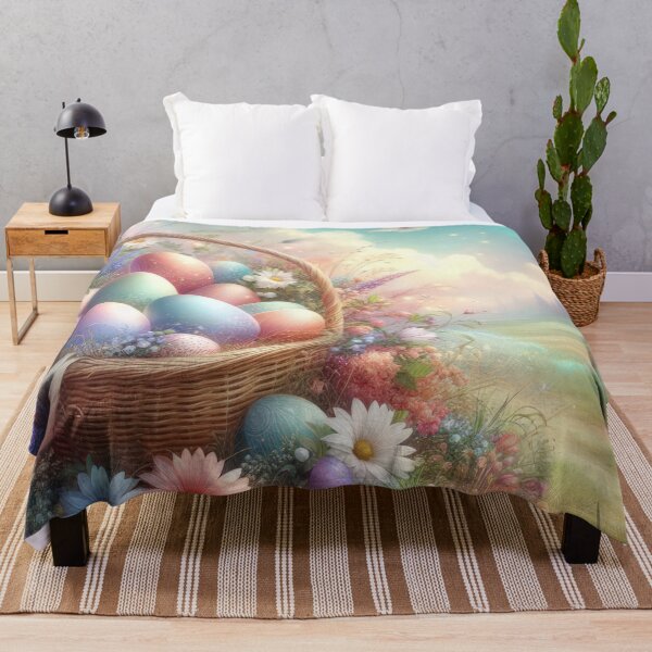 Item preview, Easter basket of eggs easter landscape designed and sold by Expressions-Sel.