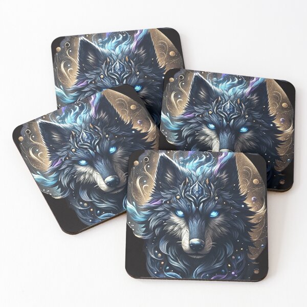 Item preview, Lobo místico de ojos azules designed and sold by SigritG.