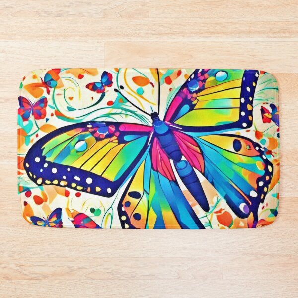 Item preview, Color Burst Butterflies designed and sold by Health And Fitness Posts e-Store.