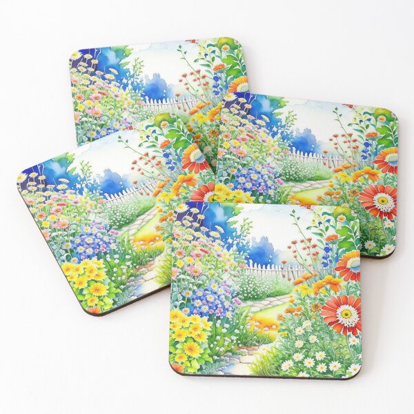 Item preview, Spring Is Here Beautiful Watercolor Flower Garden designed and sold by Odetee.