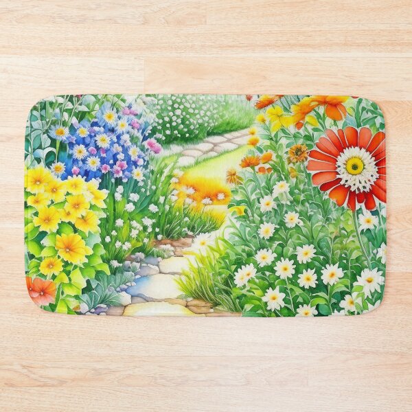 Item preview, Spring Is Here Beautiful Watercolor Flower Garden designed and sold by Odetee.