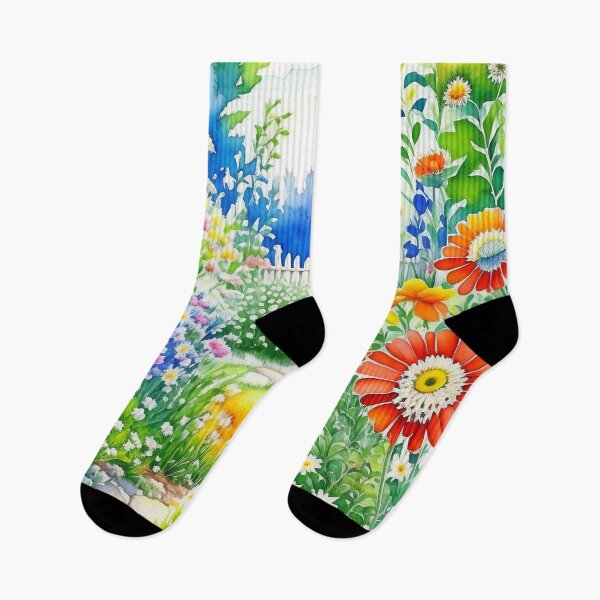Item preview, Spring Is Here Beautiful Watercolor Flower Garden designed and sold by Odetee.