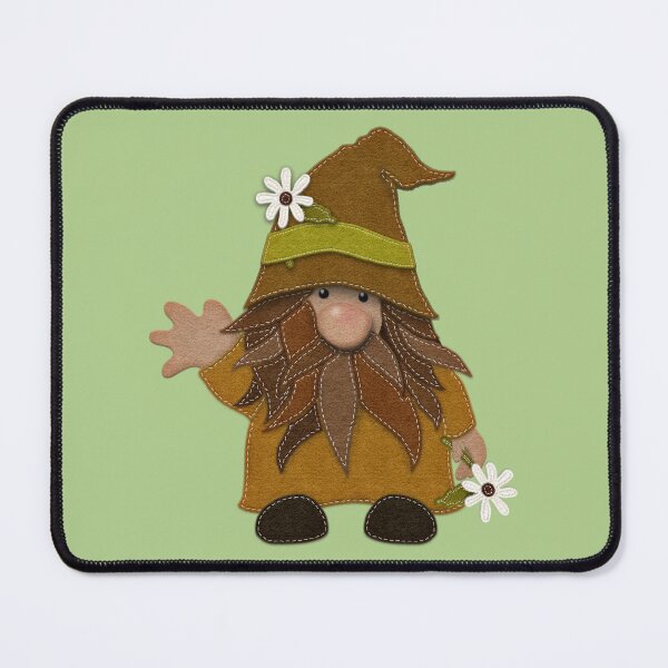 Item preview, Daisy Loving Gnome Felt Look with Stitching Cute designed and sold by CheriesArt.