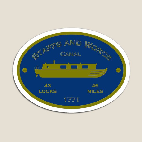 Item preview, Staffs and Worcs Canal (blue) designed and sold by canal-arts.