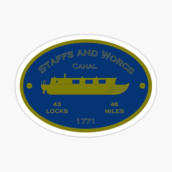 Item preview, Staffs and Worcs Canal (blue) designed and sold by canal-arts.