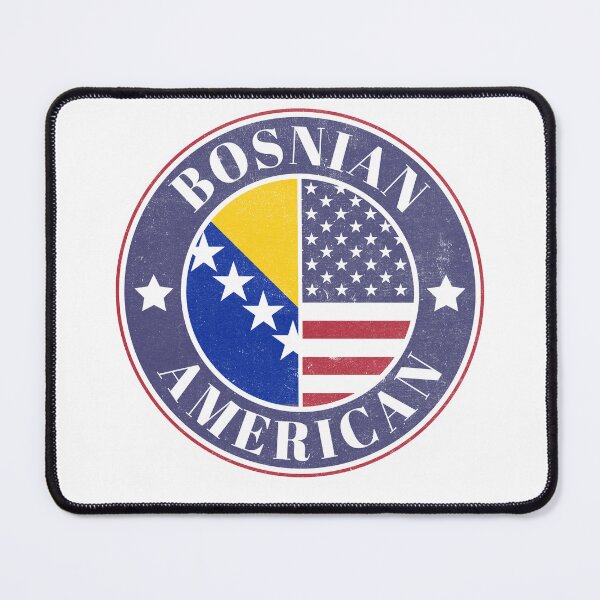 Item preview, Proud Bosnian-American Badge - Bosnia and Herzegovina Flag designed and sold by chrisrivait.