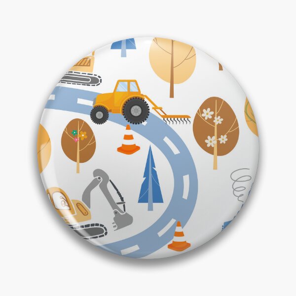 Item preview, Kids constructions  machinery pattern designed and sold by ViYa1.