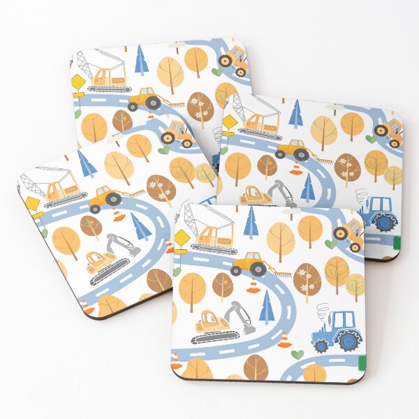 Item preview, Kids constructions  machinery pattern designed and sold by ViYa1.