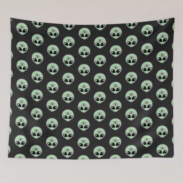 Item preview, Kawaii Alien Pattern designed and sold by sasyall.