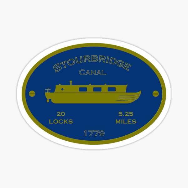 Item preview, Stourbridge Canal (blue) designed and sold by canal-arts.
