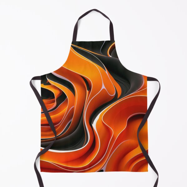 Item preview, Orange Irregular Organic Lines Seamless Pattern - Abstract Art Gift designed and sold by asbno19.