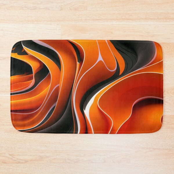 Item preview, Orange Irregular Organic Lines Seamless Pattern - Abstract Art Gift designed and sold by asbno19.