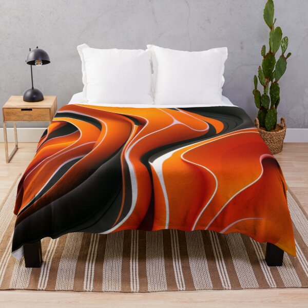 Item preview, Orange Irregular Organic Lines Seamless Pattern - Abstract Art Gift designed and sold by asbno19.