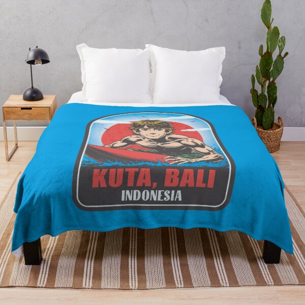 Item preview, Kuta Bali Island Indonesia Vintage Surfing Graphic designed and sold by CynthiaGraphics.