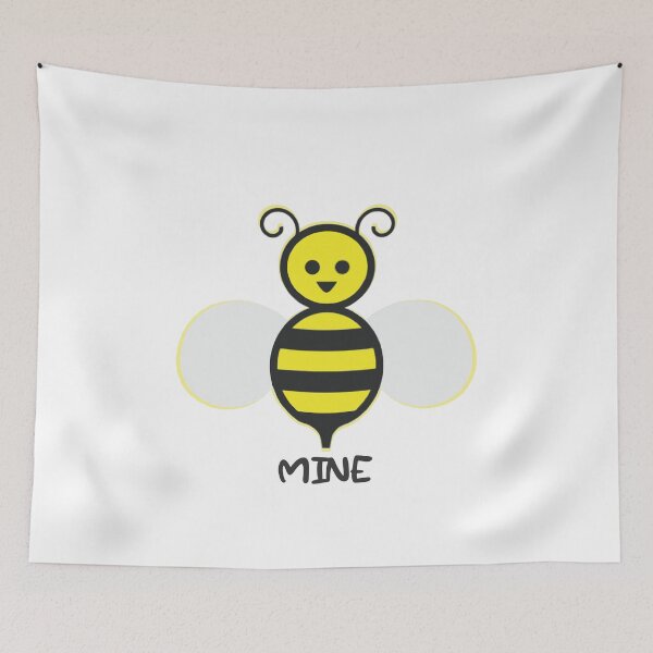 Item preview, Bee Mine Cute Cartoon Bee Art  designed and sold by TerScott.