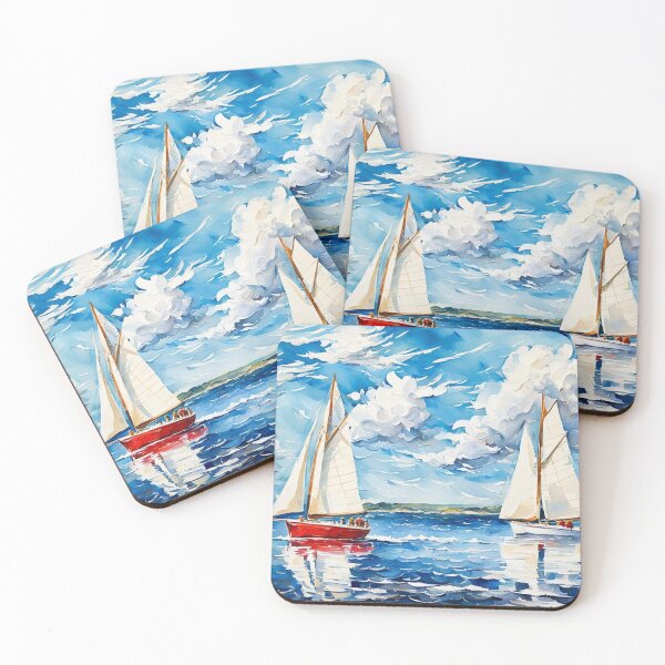 Item preview, old sailing ships at sea, impressionist painting designed and sold by sabellet.