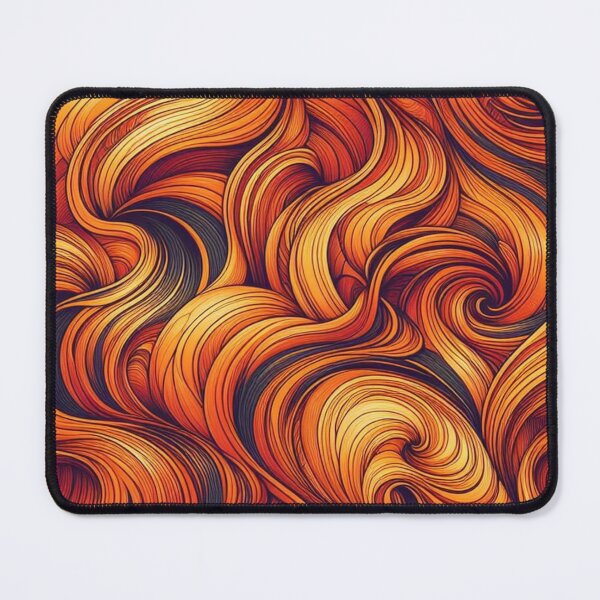 Item preview, Orange Irregular Organic Lines Seamless Pattern - Abstract Art Gift designed and sold by asbno19.