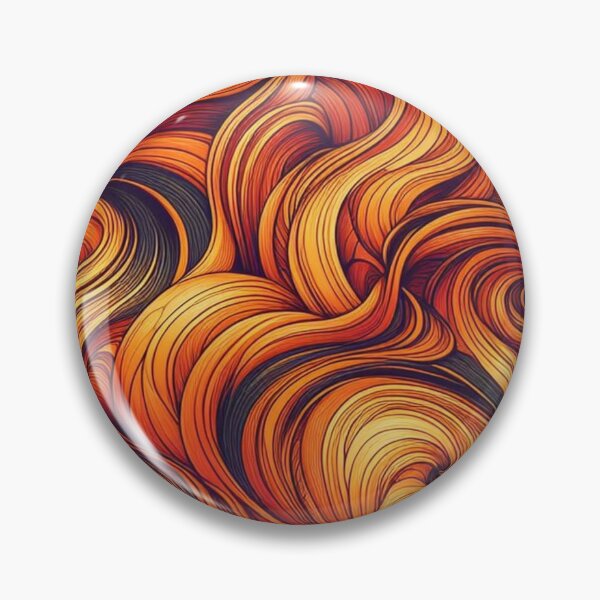 Item preview, Orange Irregular Organic Lines Seamless Pattern - Abstract Art Gift designed and sold by asbno19.