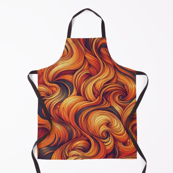 Item preview, Orange Irregular Organic Lines Seamless Pattern - Abstract Art Gift designed and sold by asbno19.