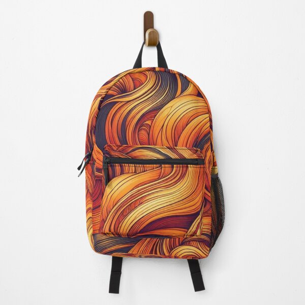 Item preview, Orange Irregular Organic Lines Seamless Pattern - Abstract Art Gift designed and sold by asbno19.