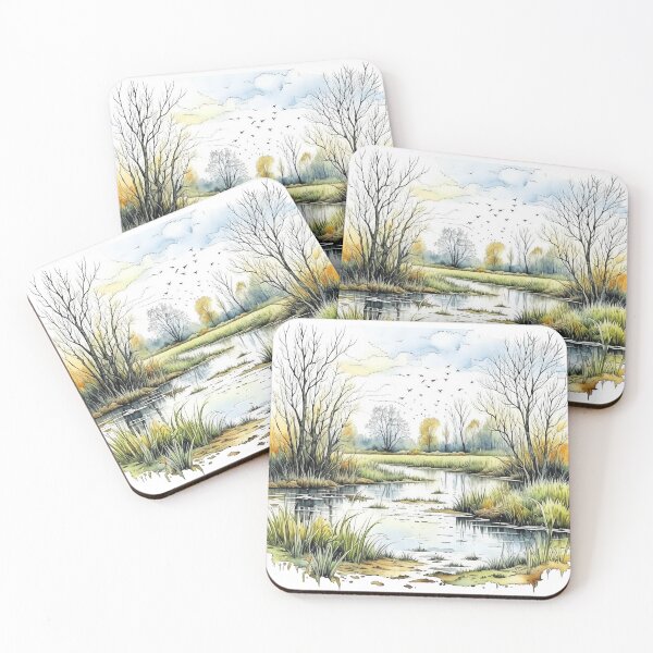 Artikelvorschau, Aquarell Moorland entworfen und verkauft von Odetee.