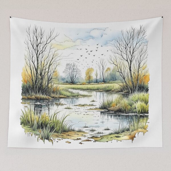 Item preview, Watercolor Moorland designed and sold by Odetee.