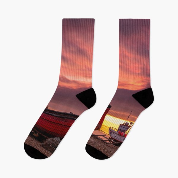 Item preview, Sunset at Fisherman's beach Hythe, Kent designed and sold by rogerstanger.