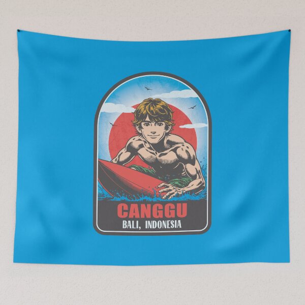 Item preview, Canggu Bali Island Indonesia Vintage Surfing Graphic designed and sold by CynthiaGraphics.