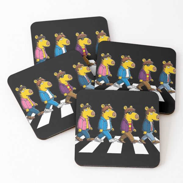 Item preview, Capybaras walking on Abbey Road designed and sold by LiuBaoBao.